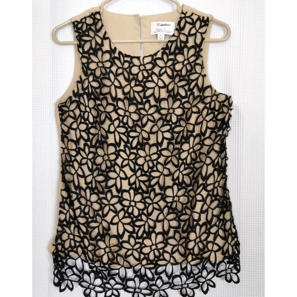 LELA ROSE Neiman Marcus lace top size S